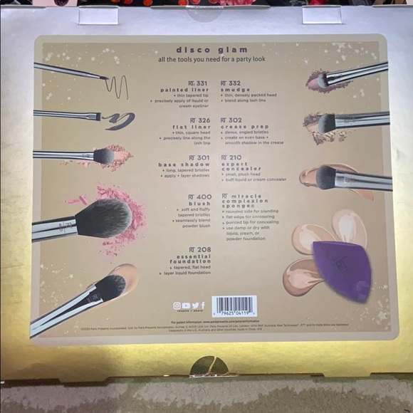 Real Techniques Makeup Brush Set - Disco Glam - Picture 2 of 2